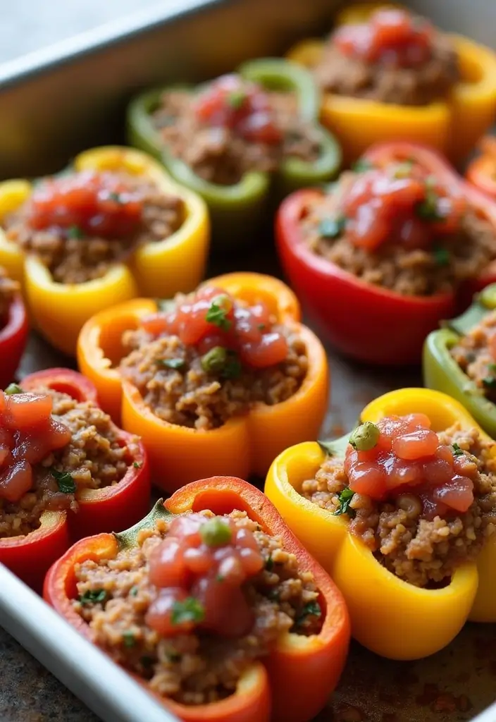 26 Healthy Meal Prep Recipes for the Week You’ll Actually Enjoy 57 26 Healthy Meal Prep Recipes for the Week You’ll Actually Enjoy - 11. Stuffed Bell Peppers