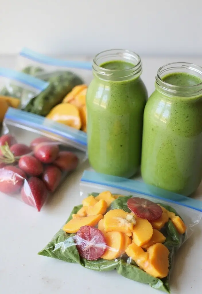 26 Healthy Meal Prep Recipes for the Week You’ll Actually Enjoy 72 26 Healthy Meal Prep Recipes for the Week You’ll Actually Enjoy - 14. Green Smoothie Packs