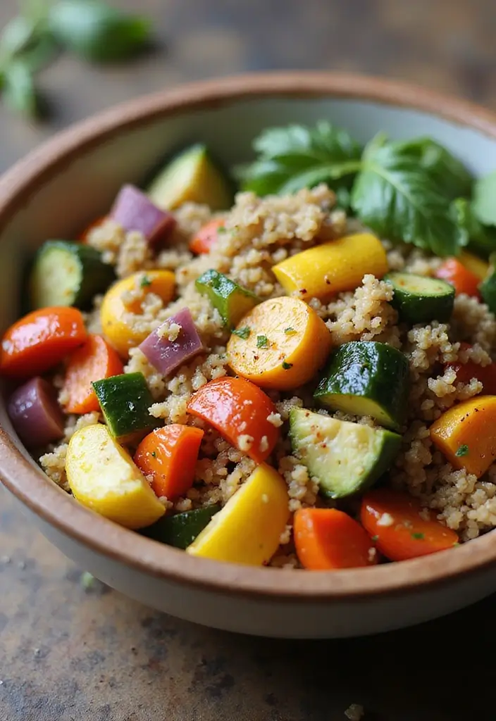 26 Healthy Meal Prep Recipes for the Week You’ll Actually Enjoy 45 26 Healthy Meal Prep Recipes for the Week You’ll Actually Enjoy - 9. Roasted Vegetable and Quinoa Bowl