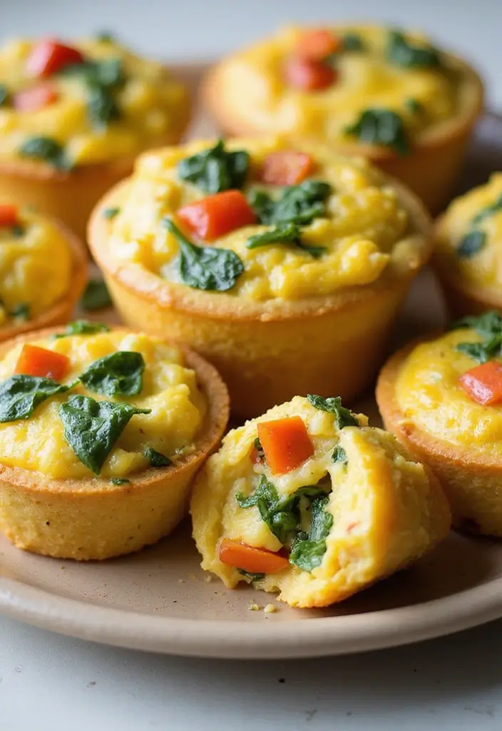 26 Meal Prep Recipes to Gain Weight in a Healthy Way - 11. Egg Muffins with Veggies