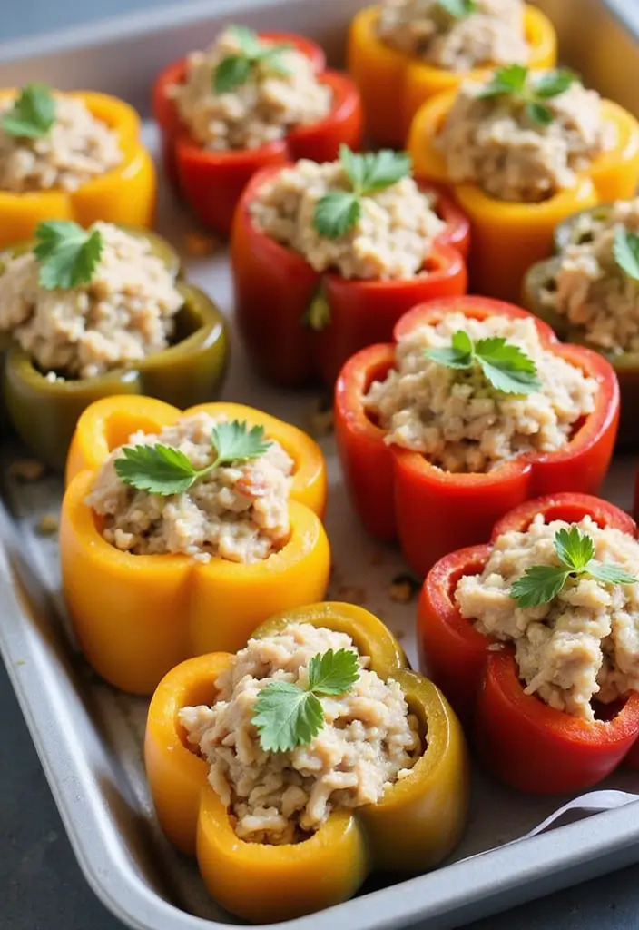 26 Meal Prep Recipes to Gain Weight in a Healthy Way - 13. Stuffed Bell Peppers