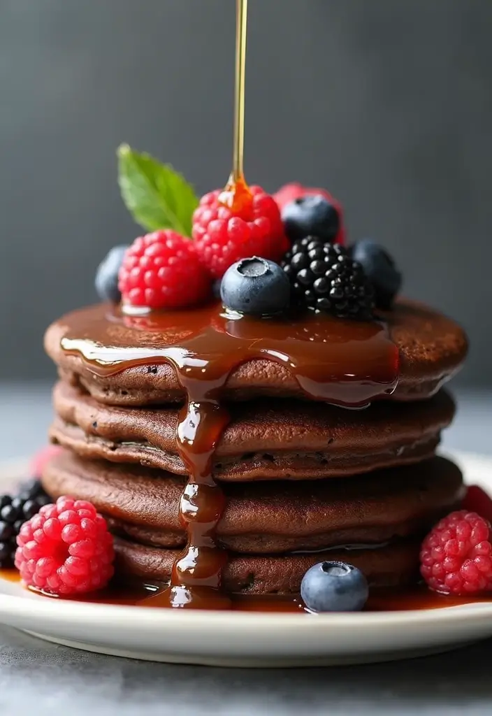 26 Meal Prep Recipes to Gain Weight in a Healthy Way - 14. Chocolate Protein Pancakes