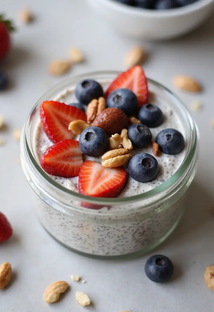 26 Meal Prep Recipes to Gain Weight in a Healthy Way - 23. Chia Seed Pudding