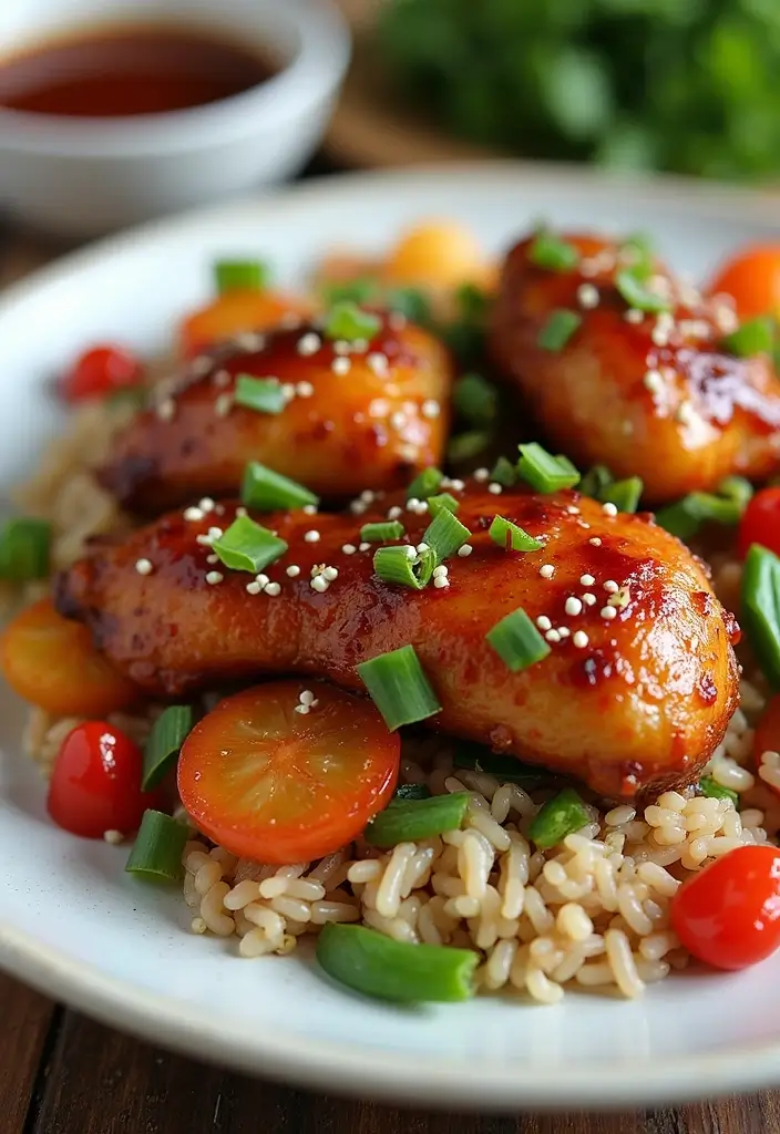 26 Meal Prep Recipes to Gain Weight in a Healthy Way - 24. Teriyaki Chicken with Rice