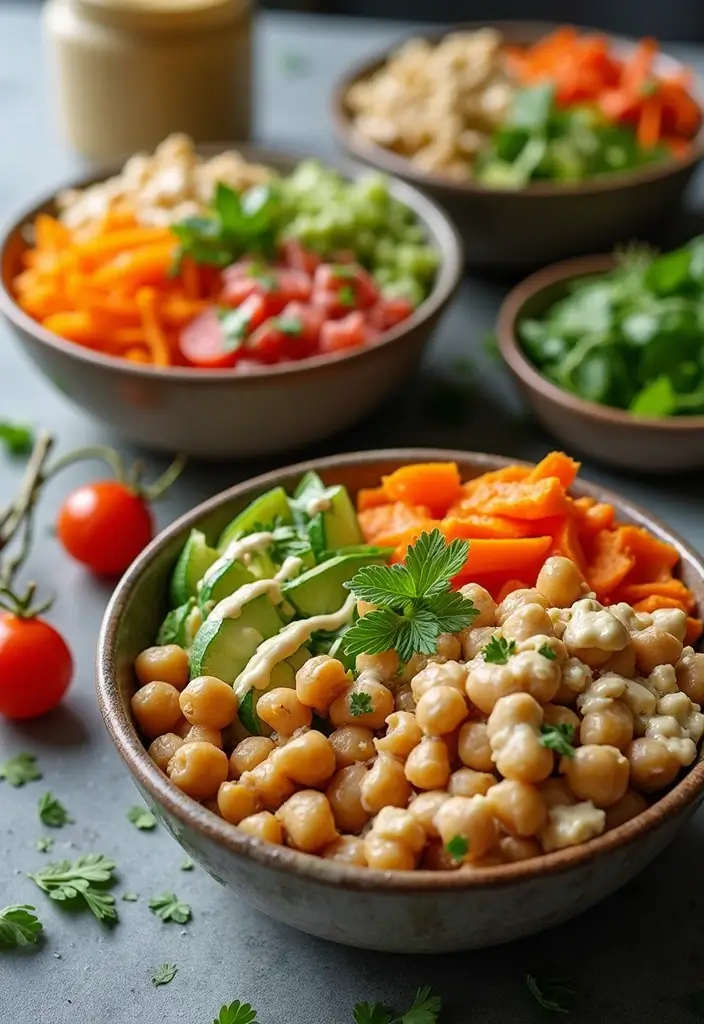 27 Family Meal Prep Dinner Recipes for the Week That Everyone Will Love 68 27 Family Meal Prep Dinner Recipes for the Week That Everyone Will Love - 12. Mediterranean Chickpea Bowls