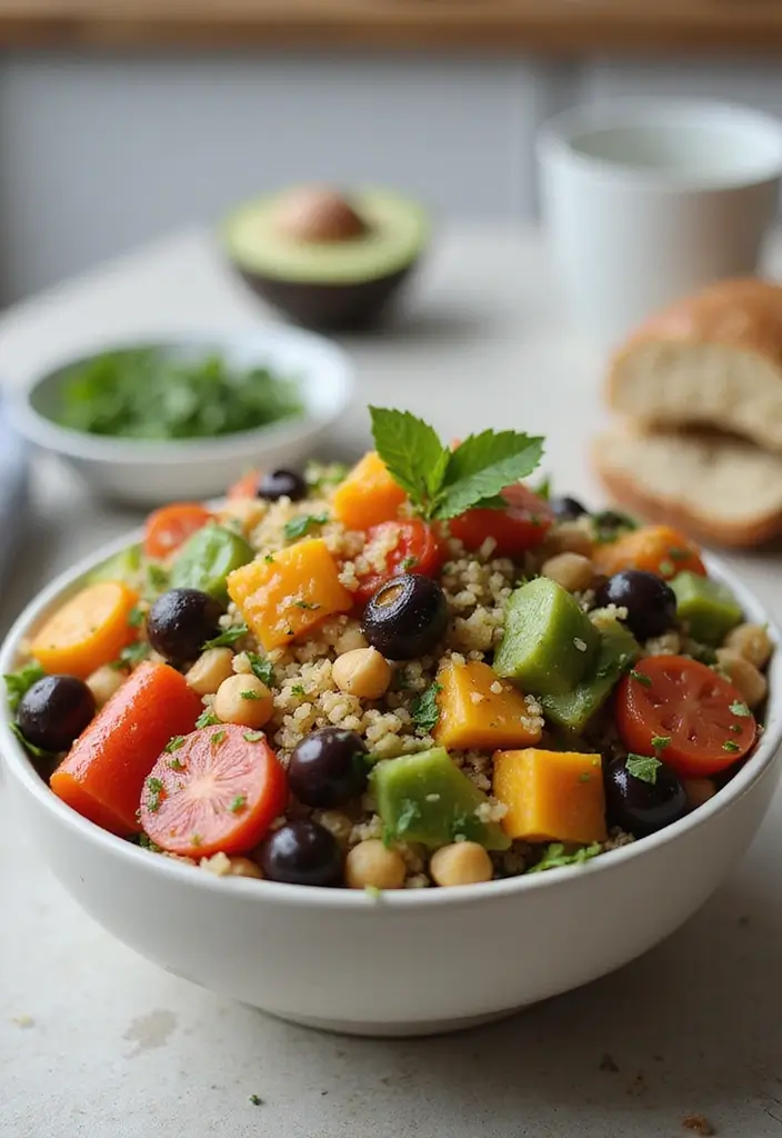 27 Gluten-Free Dairy-Free Meal Prep Recipes for Clean Eating 58 27 Gluten-Free Dairy-Free Meal Prep Recipes for Clean Eating - 12. Mediterranean Quinoa Bowl