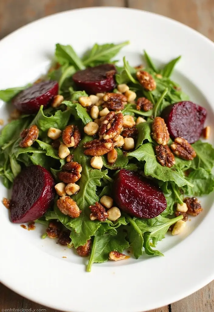 27 Gluten-Free Dairy-Free Meal Prep Recipes for Clean Eating 102 27 Gluten-Free Dairy-Free Meal Prep Recipes for Clean Eating - 20. Roasted Beet & Arugula Salad