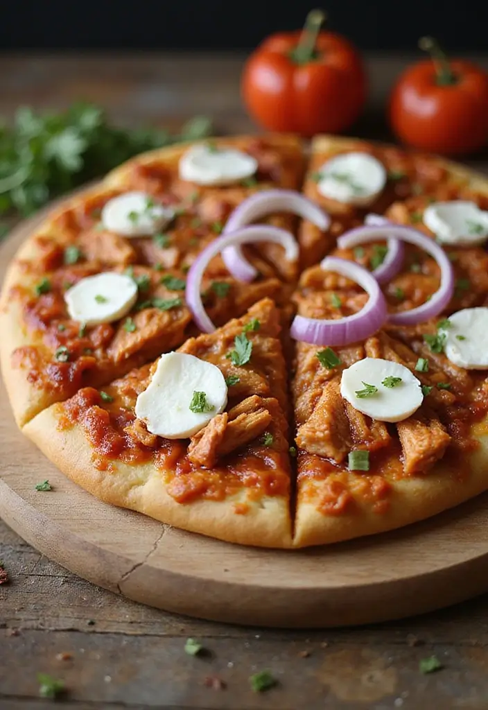 27 High-Protein Chicken Meal Prep Recipes for the Week 82 27 High-Protein Chicken Meal Prep Recipes for the Week - 14. BBQ Chicken Pizza