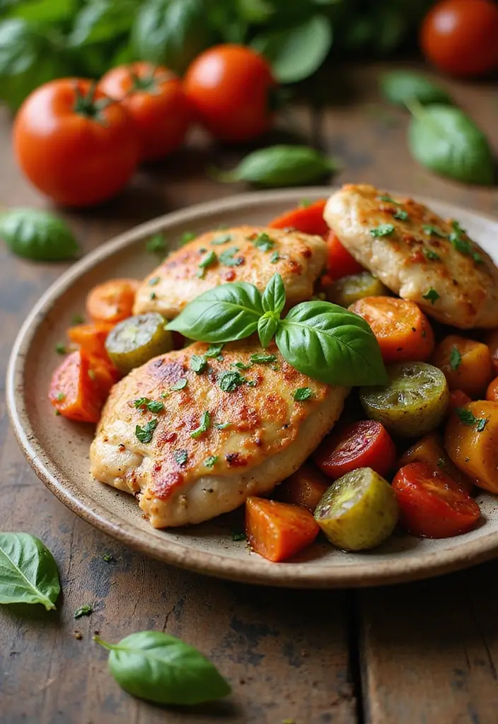 27 High-Protein Chicken Meal Prep Recipes for the Week 104 27 High-Protein Chicken Meal Prep Recipes for the Week - 18. Italian Chicken & Veggies