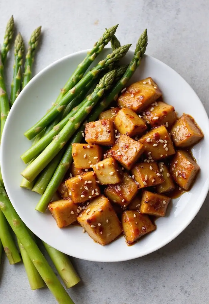 27 High-Protein Chicken Meal Prep Recipes for the Week 116 27 High-Protein Chicken Meal Prep Recipes for the Week - 20. Teriyaki Chicken & Asparagus