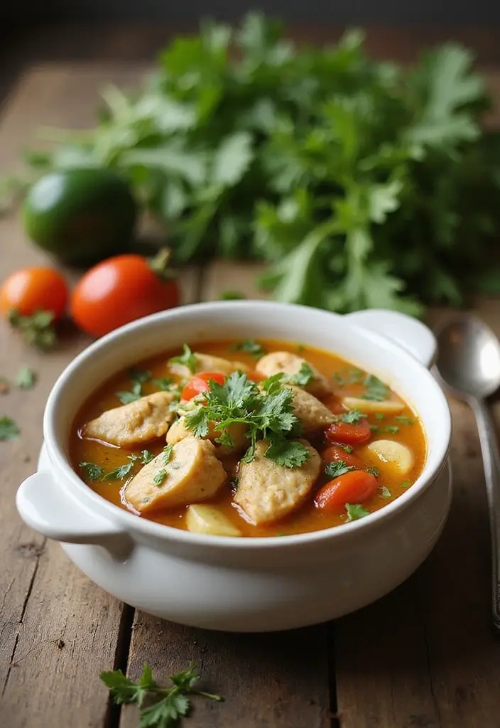 27 High-Protein Chicken Meal Prep Recipes for the Week 122 27 High-Protein Chicken Meal Prep Recipes for the Week - 22. Chicken and Vegetable Soup