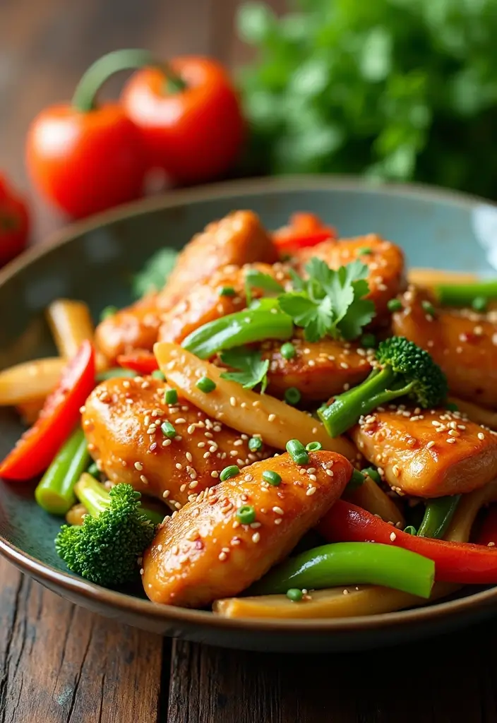 27 High-Protein Chicken Meal Prep Recipes for the Week 147 27 High-Protein Chicken Meal Prep Recipes for the Week - 27. Chicken & Vegetable Stir Fry
