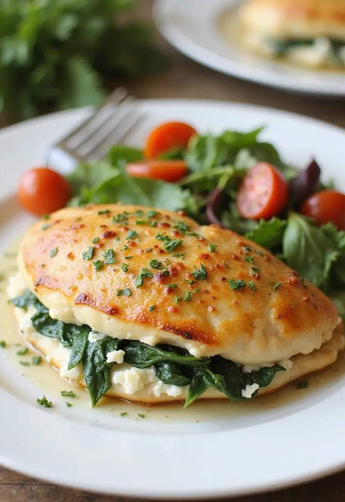 27 Low-Calorie Meal Prep Recipes for Everyday Balance 106 27 Low-Calorie Meal Prep Recipes for Everyday Balance - 18. Spinach and Feta Stuffed Chicken