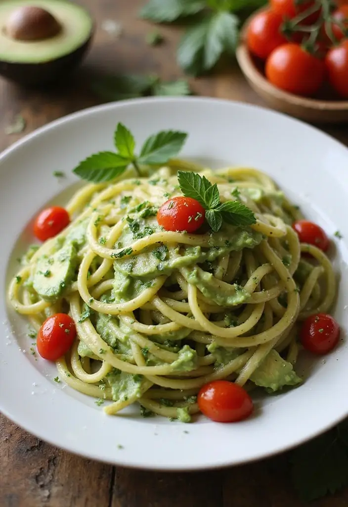 27 Low-Calorie Meal Prep Recipes for Everyday Balance 143 27 Low-Calorie Meal Prep Recipes for Everyday Balance - 25. Creamy Avocado Pasta