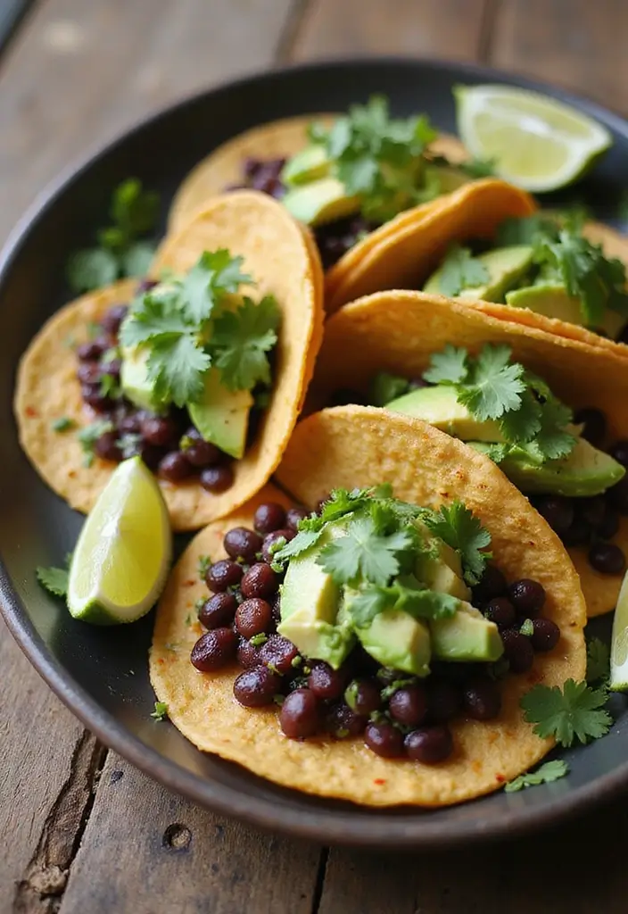 27 Low-Calorie Meal Prep Recipes for Everyday Balance 15 27 Low-Calorie Meal Prep Recipes for Everyday Balance - 3. Spicy Black Bean Tacos