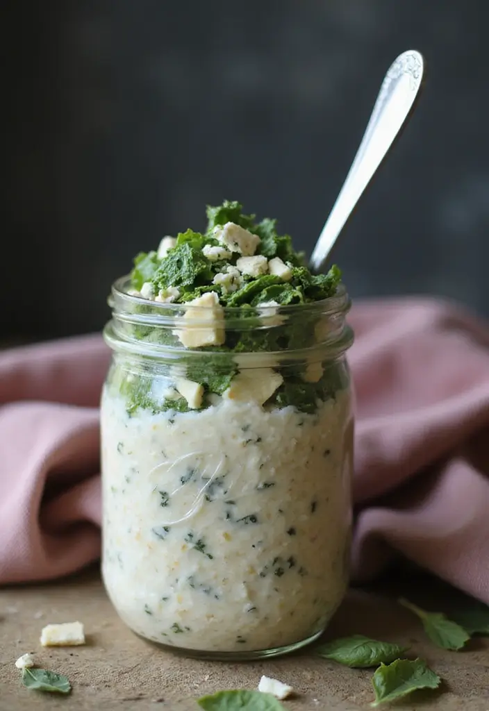 27 Macro-Friendly Breakfast Meal Prep Recipes You’ll Love 70 27 Macro-Friendly Breakfast Meal Prep Recipes You’ll Love - 12. Savory Spinach and Feta Oats