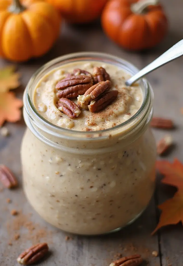 27 Macro-Friendly Breakfast Meal Prep Recipes You’ll Love 77 27 Macro-Friendly Breakfast Meal Prep Recipes You’ll Love - 13. Pumpkin Spice Overnight Oats