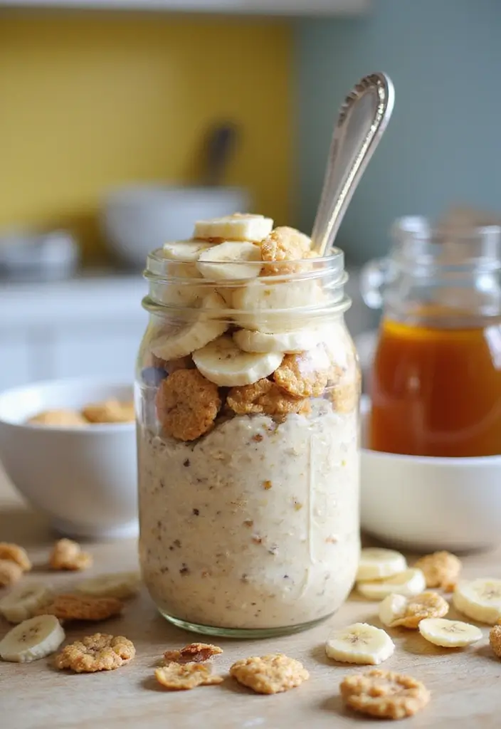 27 Macro-Friendly Breakfast Meal Prep Recipes You’ll Love 125 27 Macro-Friendly Breakfast Meal Prep Recipes You’ll Love - 21. Honey Nut Cheerios Overnight Oats
