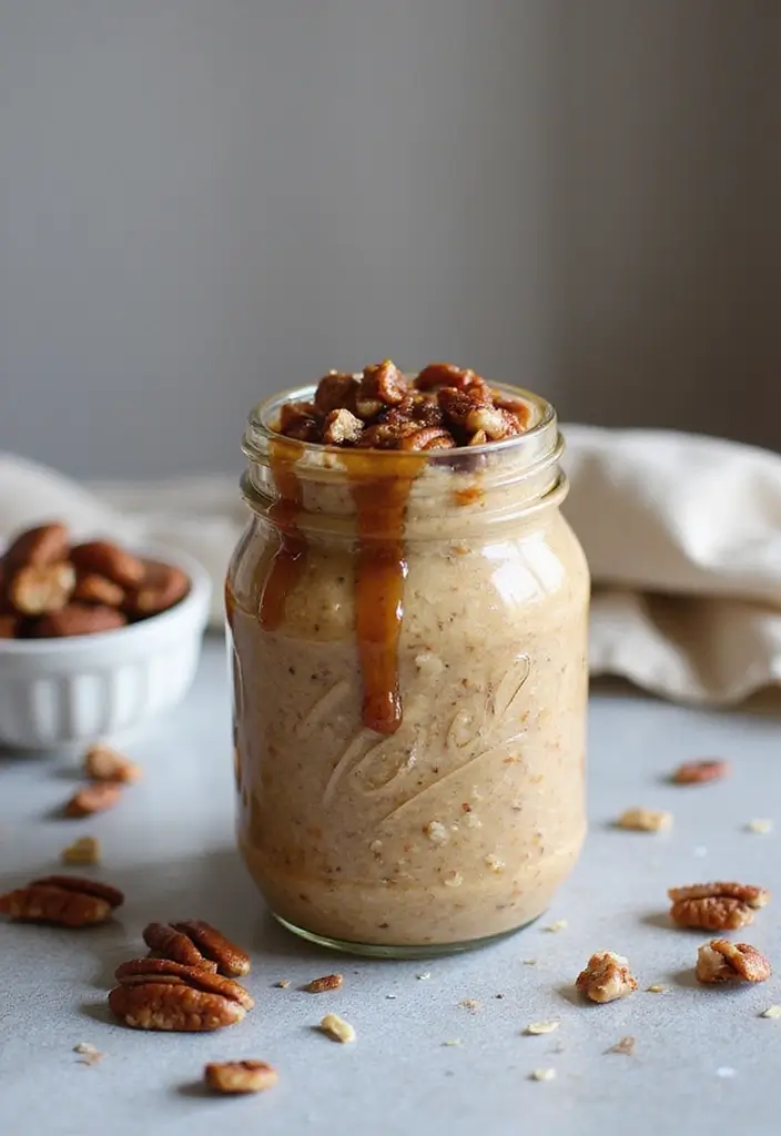 27 Macro-Friendly Breakfast Meal Prep Recipes You’ll Love 163 27 Macro-Friendly Breakfast Meal Prep Recipes You’ll Love - 27. Gingerbread Overnight Oats
