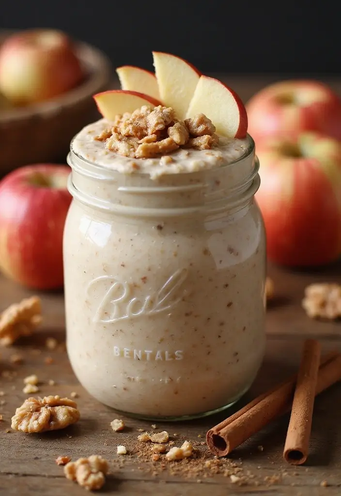 27 Macro-Friendly Breakfast Meal Prep Recipes You’ll Love 22 27 Macro-Friendly Breakfast Meal Prep Recipes You’ll Love - 4. Apple Cinnamon Overnight Oats