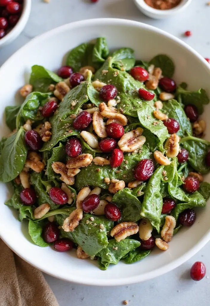 27 Whole30 Meal Prep Recipes for Clean Eating - 17. Cranberry and Nut Salad