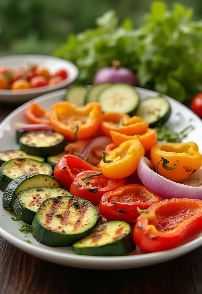 27 Whole30 Meal Prep Recipes for Clean Eating - 19. Grilled Vegetable Platter