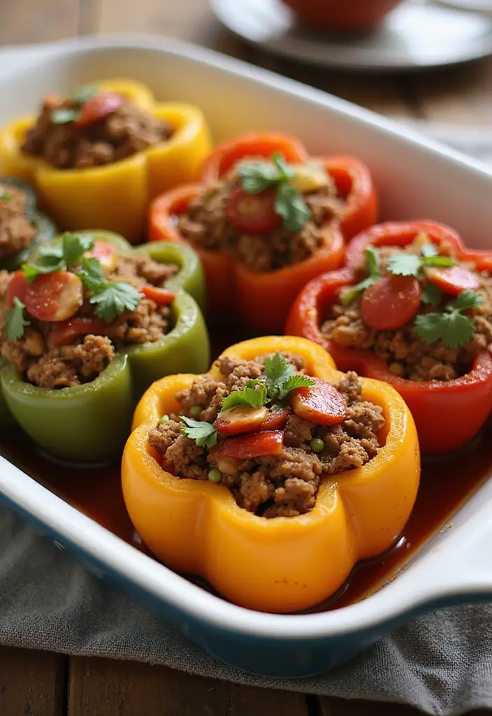 27 Whole30 Meal Prep Recipes for Clean Eating - 23. Whole30 Stuffed Bell Peppers