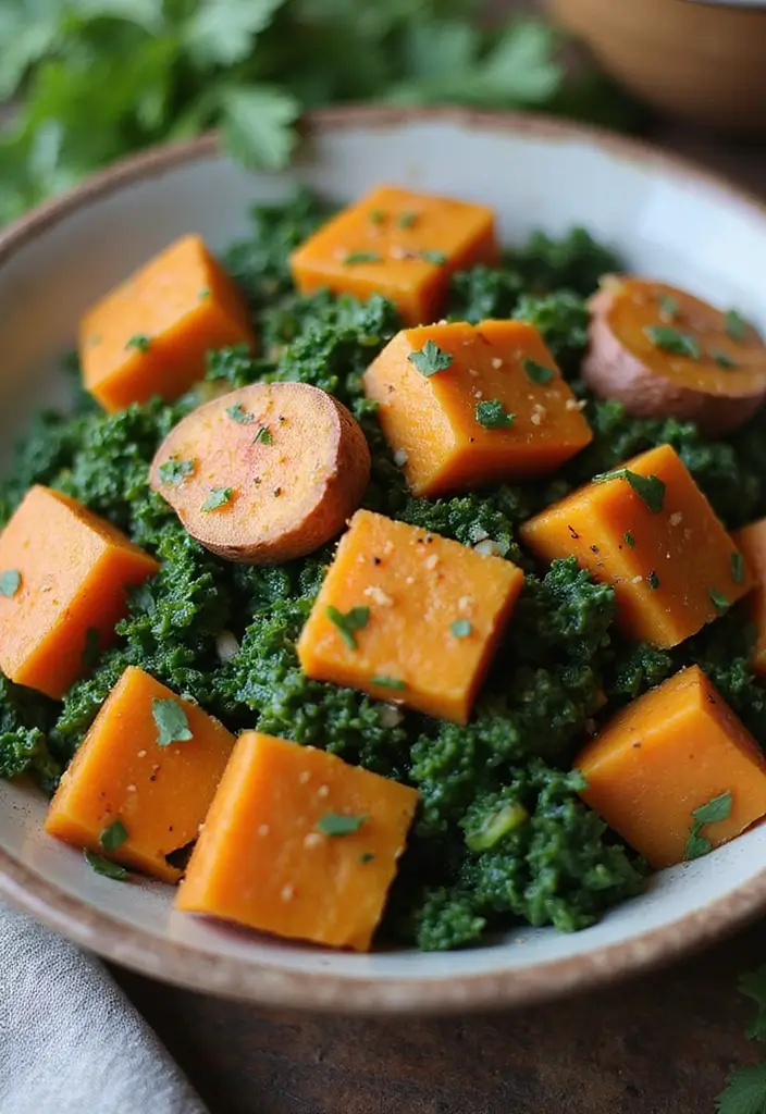 27 Whole30 Meal Prep Recipes for Clean Eating - 3. Sweet Potato and Kale Hash