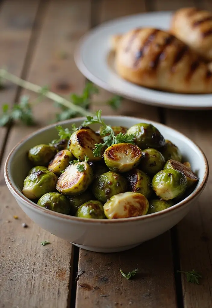 27 Whole30 Meal Prep Recipes for Clean Eating - 6. Balsamic Glazed Brussels Sprouts