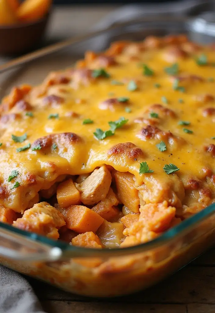 28 Chicken Meal Prep Recipes for Work Lunches You’ll Crave - 13. Chicken and Sweet Potato Casserole