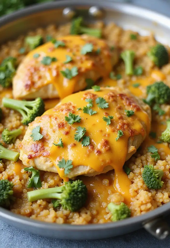 28 Chicken Meal Prep Recipes for Work Lunches You’ll Crave - 27. Chicken and Broccoli Quinoa Bake
