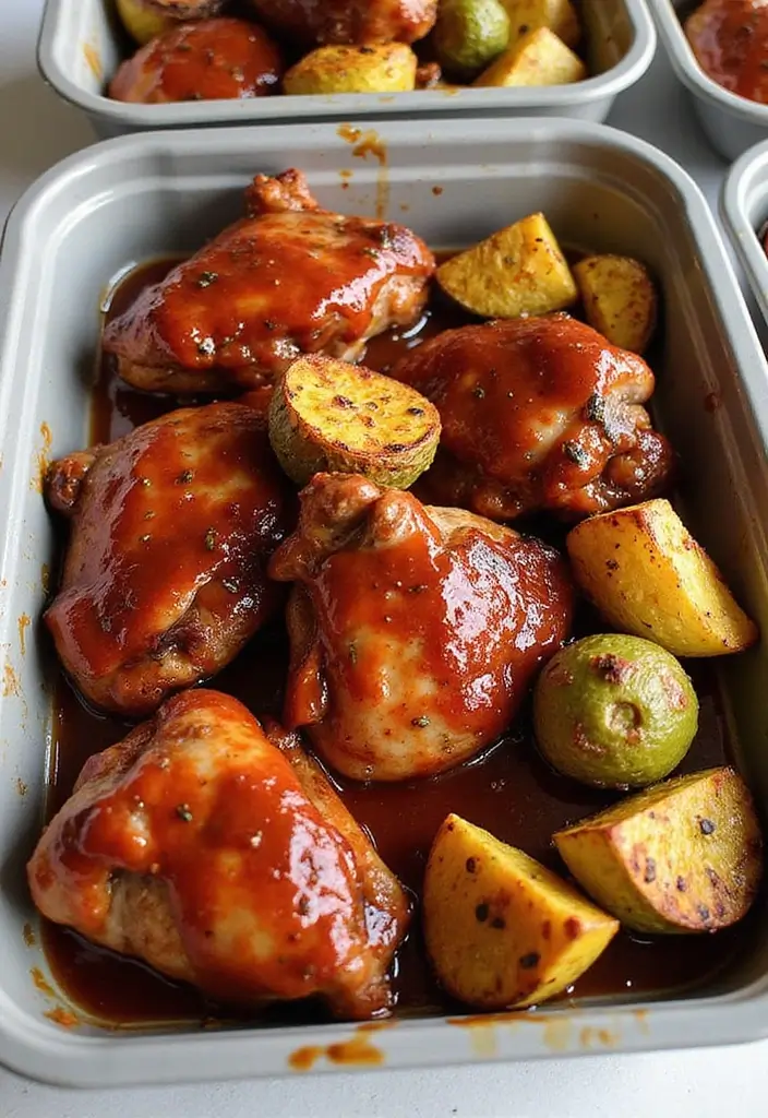 28 Chicken Meal Prep Recipes for Work Lunches You’ll Crave - 5. BBQ Chicken Meal Prep