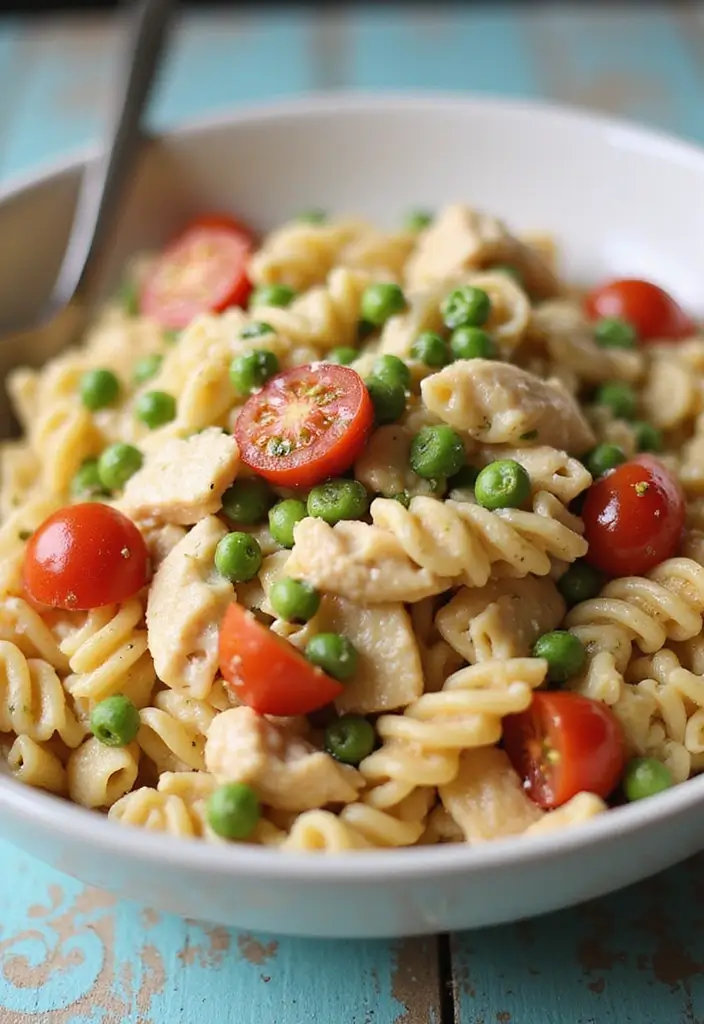 28 Chicken Meal Prep Recipes for Work Lunches You’ll Crave - 8. Creamy Chicken Pasta Salad