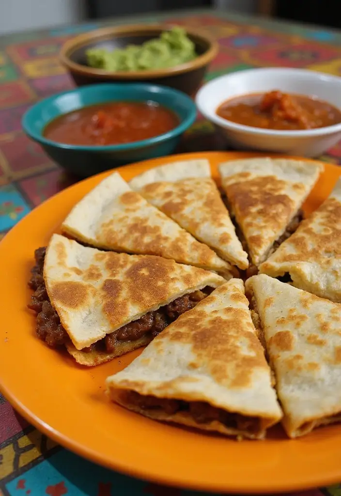 28 Ground Beef Freezer Meal Prep Recipes to Save Time - 10. Beef Quesadillas