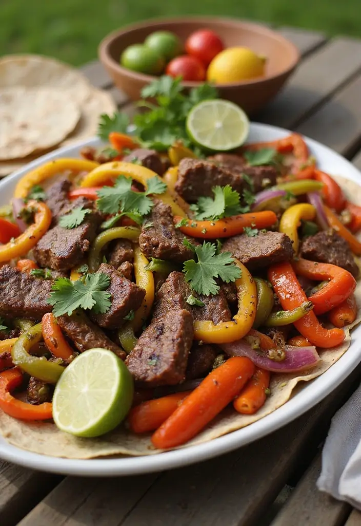 28 Ground Beef Freezer Meal Prep Recipes to Save Time - 13. Beef Fajitas