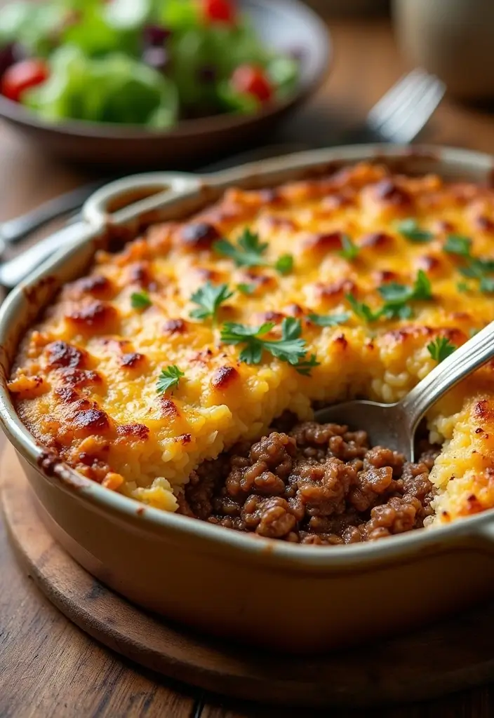 28 Ground Beef Freezer Meal Prep Recipes to Save Time - 15. Beef and Rice Casserole