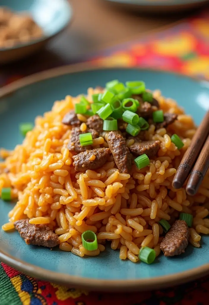 28 Ground Beef Freezer Meal Prep Recipes to Save Time - 17. Beef Fried Rice