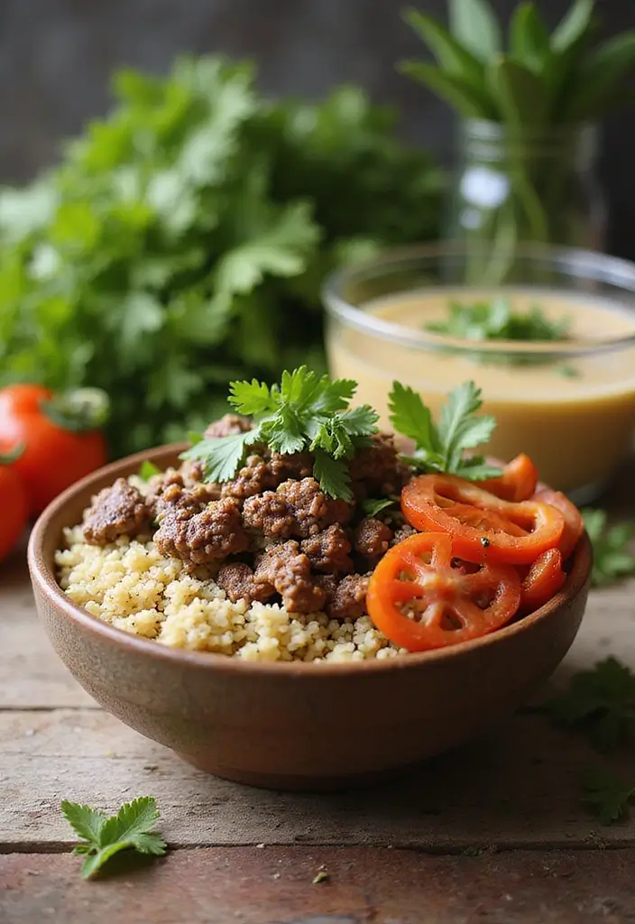 28 Ground Beef Freezer Meal Prep Recipes to Save Time - 28. Ground Beef and Quinoa Bowls