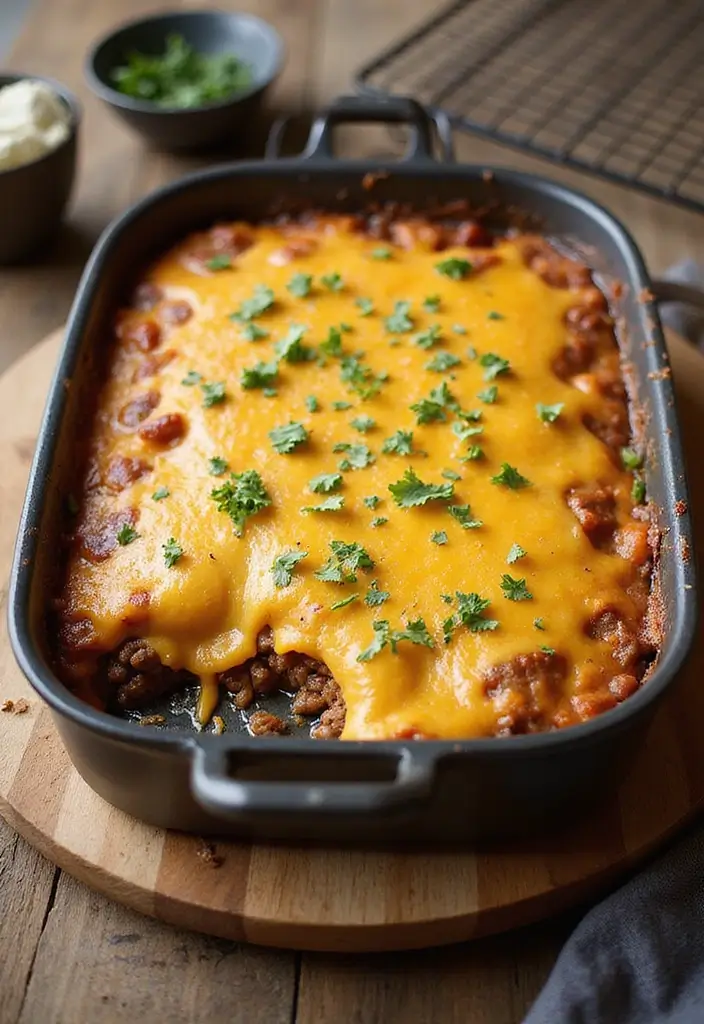 28 Ground Beef Freezer Meal Prep Recipes to Save Time - 3. Cheesy Beef Casserole