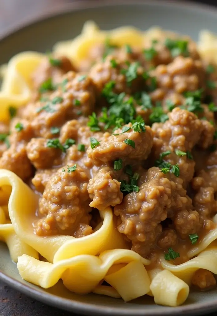 28 Ground Chicken Meal Prep Recipes to Try This Week 86 28 Ground Chicken Meal Prep Recipes to Try This Week - 16. Ground Chicken and Mushroom Stroganoff