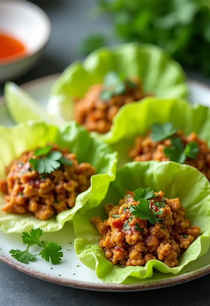 28 Ground Chicken Meal Prep Recipes to Try This Week 103 28 Ground Chicken Meal Prep Recipes to Try This Week - 19. Thai Ground Chicken Lettuce Cups