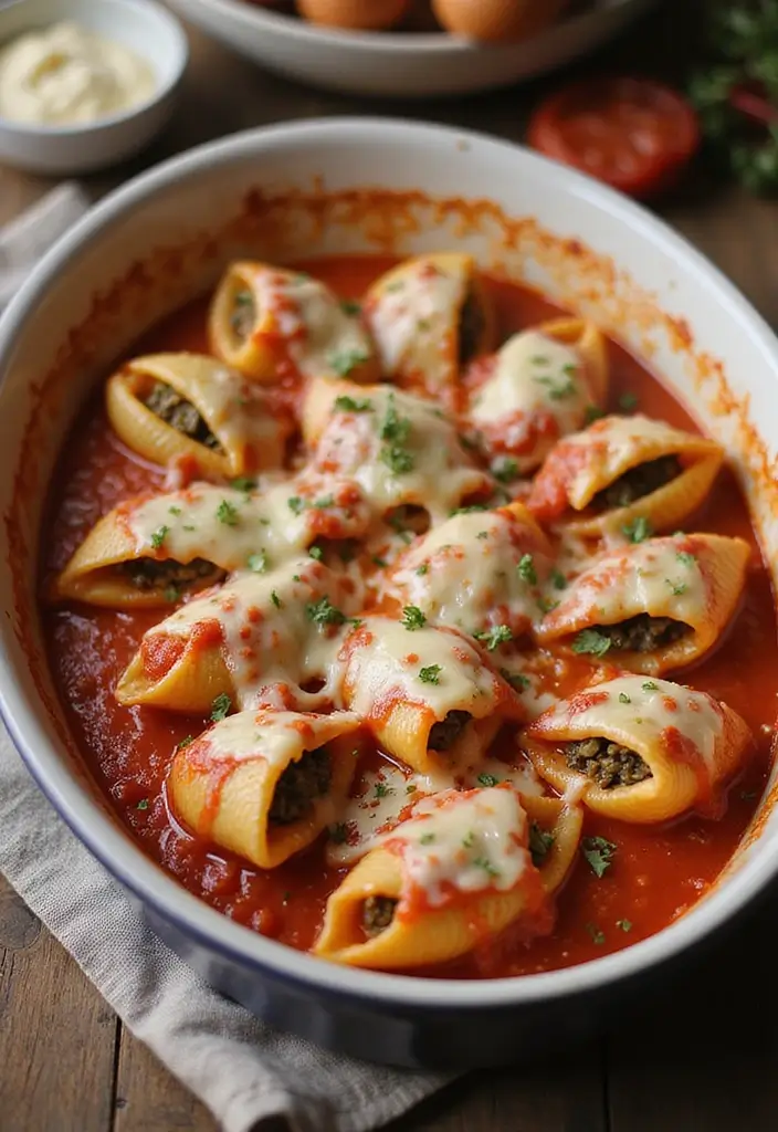 28 Ground Chicken Meal Prep Recipes to Try This Week 49 28 Ground Chicken Meal Prep Recipes to Try This Week - 9. Ground Chicken and Spinach Stuffed Shells