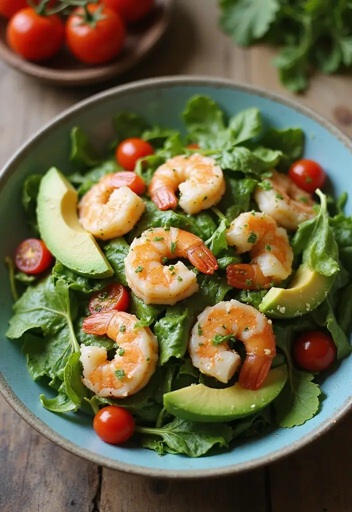 28 Healthy Meal Prep Recipes for Picky Eaters Made Easy - 15. Shrimp and Avocado Salad