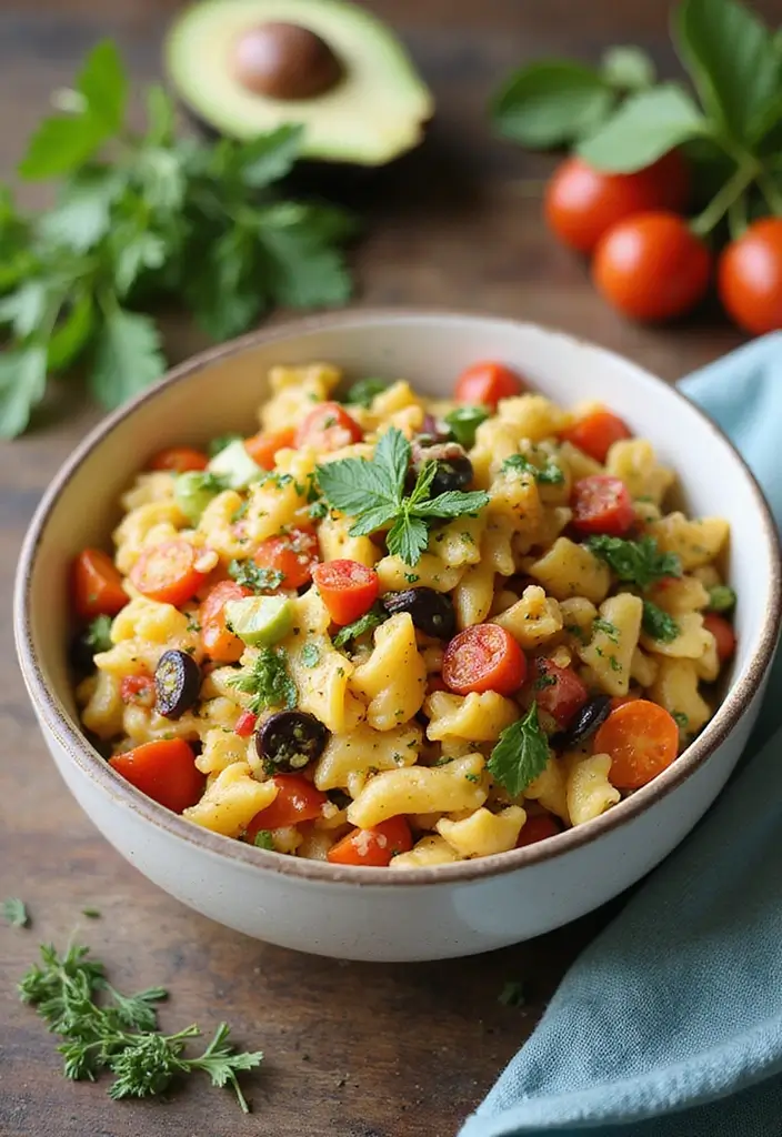 28 Healthy Meal Prep Recipes for Picky Eaters Made Easy - 19. Rainbow Veggie Pasta Salad