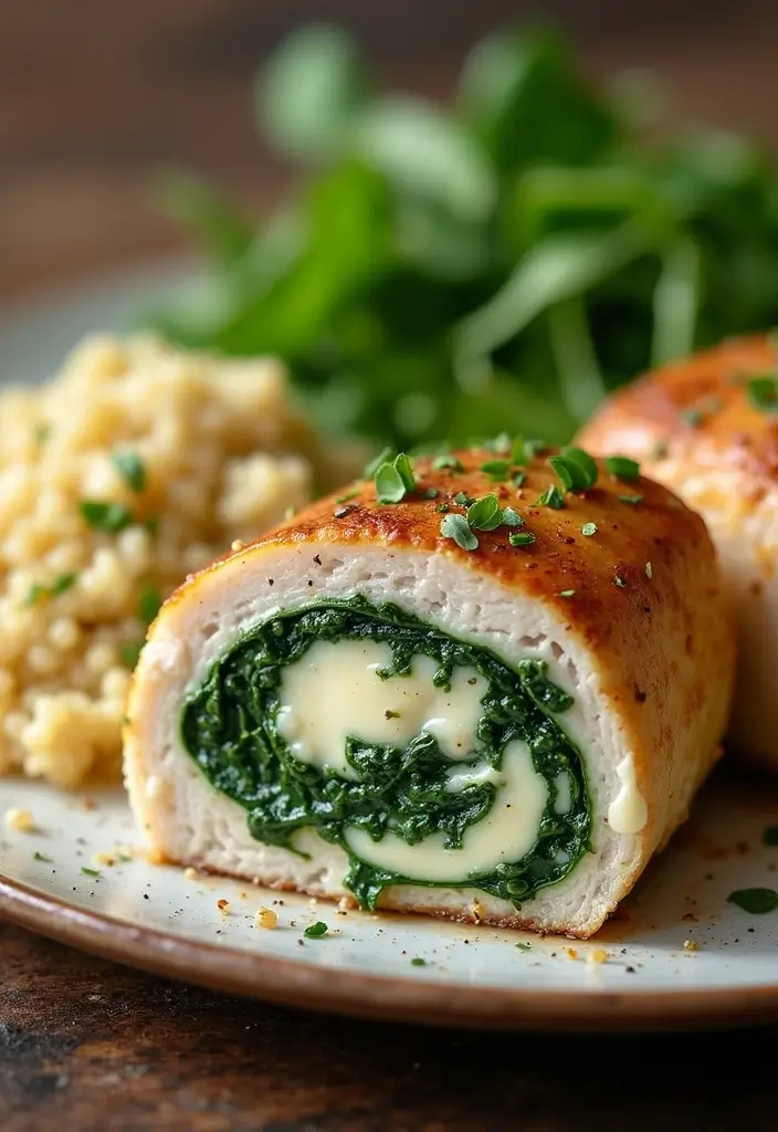 28 Healthy Meal Prep Recipes for Picky Eaters Made Easy - 20. Spinach and Cheese Stuffed Chicken Breasts