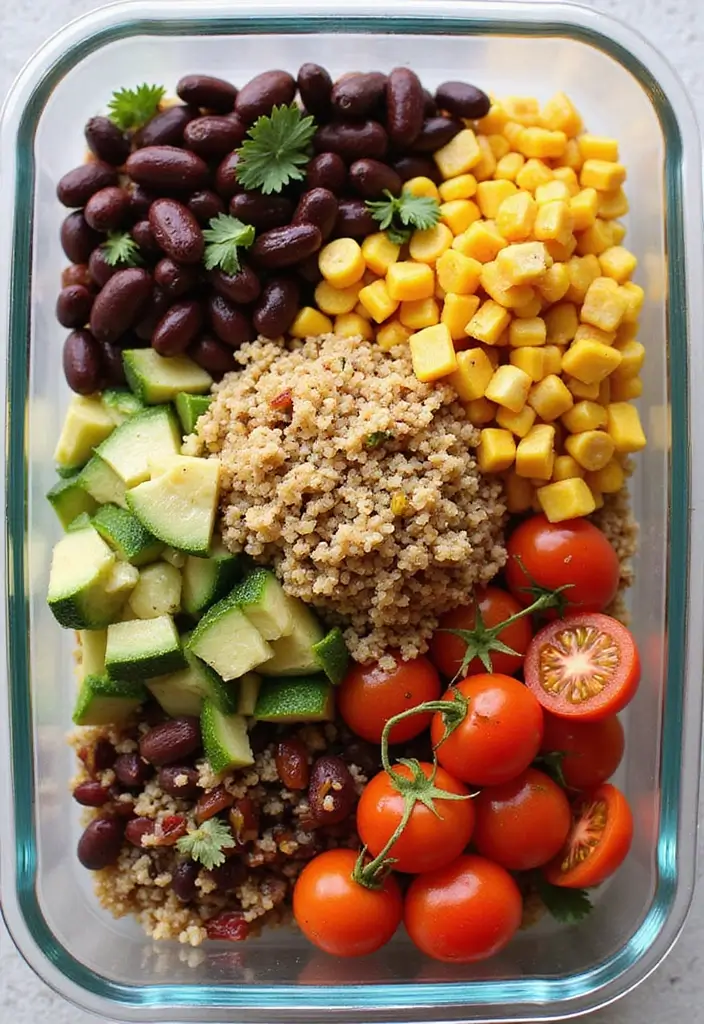 28 Low-Calorie Meal Prep Lunch Recipes That Keep You Full 1 28 Low-Calorie Meal Prep Lunch Recipes That Keep You Full - 1. Quinoa & Black Bean Bowl