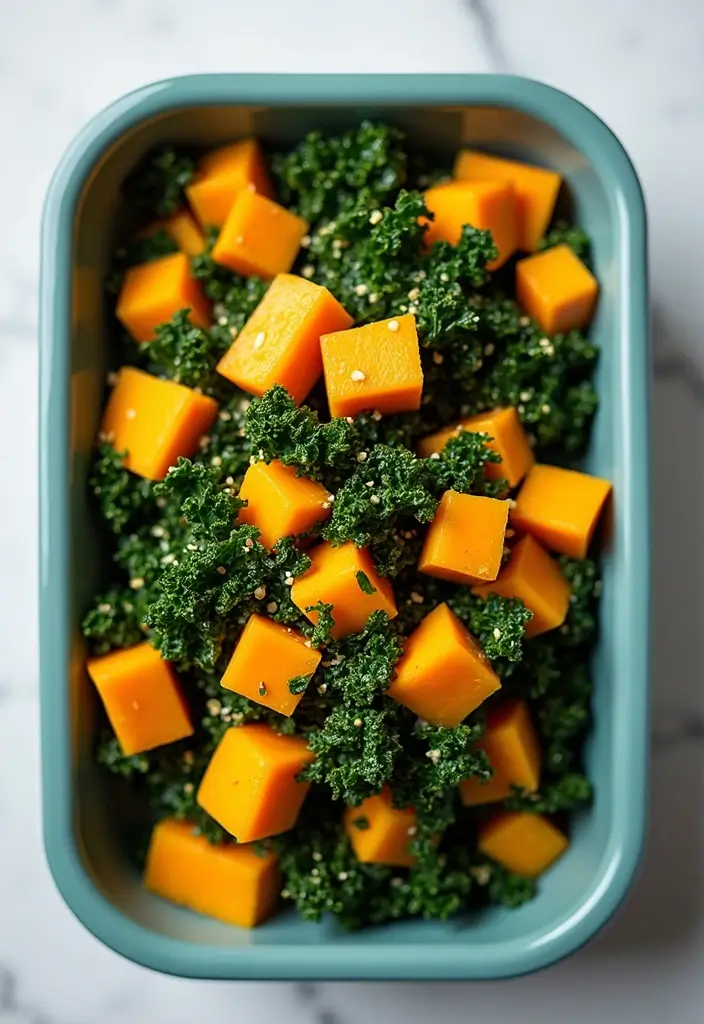 28 Low-Calorie Meal Prep Lunch Recipes That Keep You Full 155 28 Low-Calorie Meal Prep Lunch Recipes That Keep You Full - 27. Butternut Squash & Kale Salad
