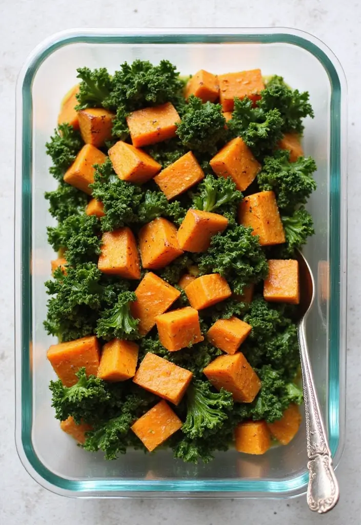 28 Low-Calorie Meal Prep Lunch Recipes That Keep You Full 15 28 Low-Calorie Meal Prep Lunch Recipes That Keep You Full - 3. Sweet Potato & Kale Hash