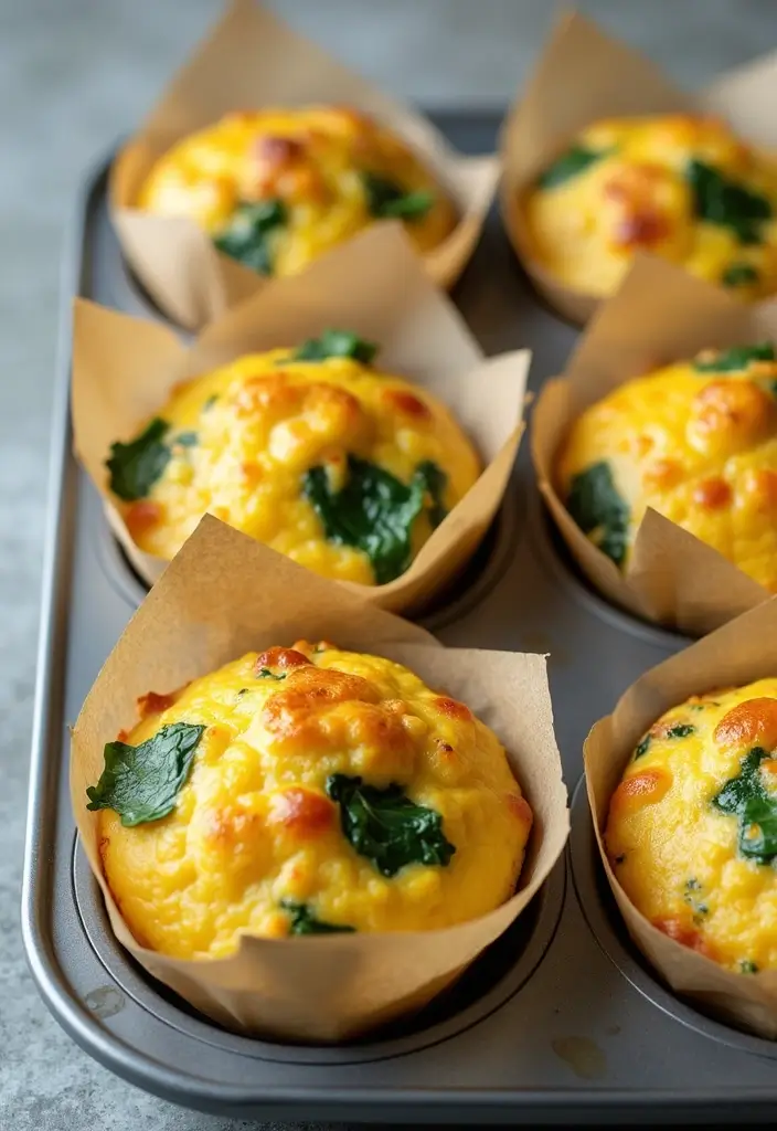 28 Low-Calorie Meal Prep Lunch Recipes That Keep You Full 44 28 Low-Calorie Meal Prep Lunch Recipes That Keep You Full - 8. Egg Muffins with Spinach & Feta