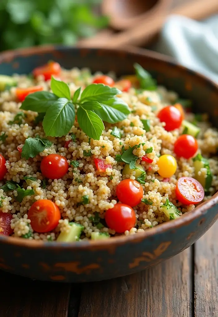 28 Low-Cholesterol Meal Prep Recipes for a Healthy Heart - 1. Mediterranean Quinoa Salad